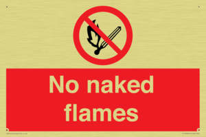 No naked flames